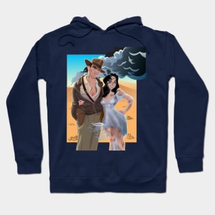 Indiana Jones and Marion Ark Searching Hoodie